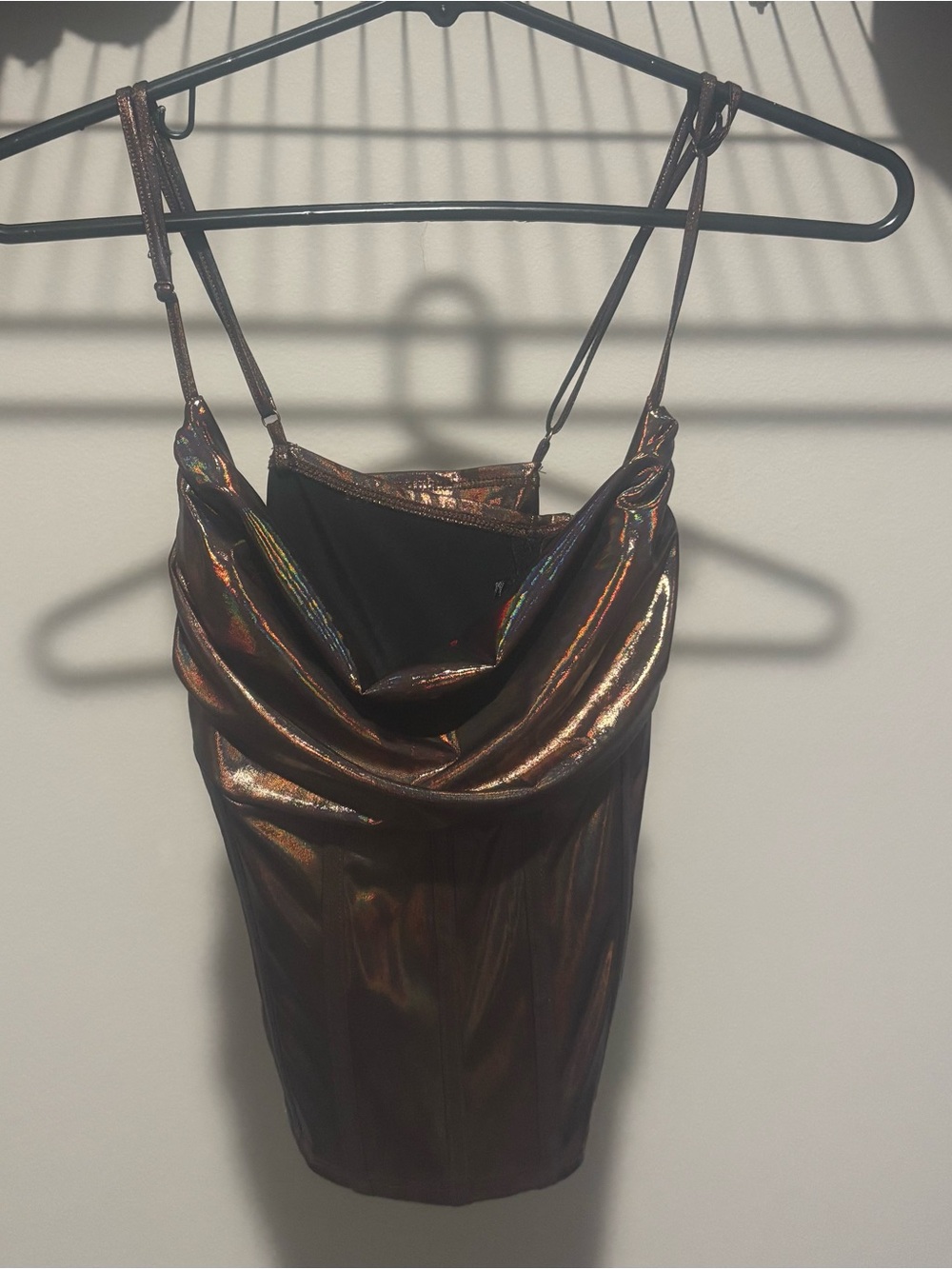 Sincerely Jules Metallic Bronze Tank Top